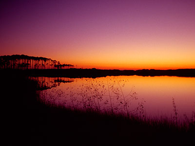 Sunset at Western Lake